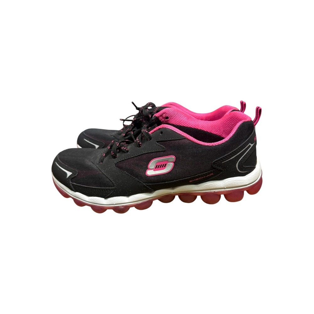 Skechers Skech-Air Black Pink Memory Foam Running Shoes 11848 Womens 10